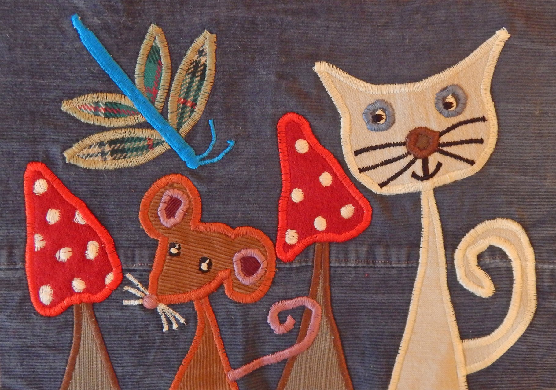 The Topian Den Appliqué Textile Art