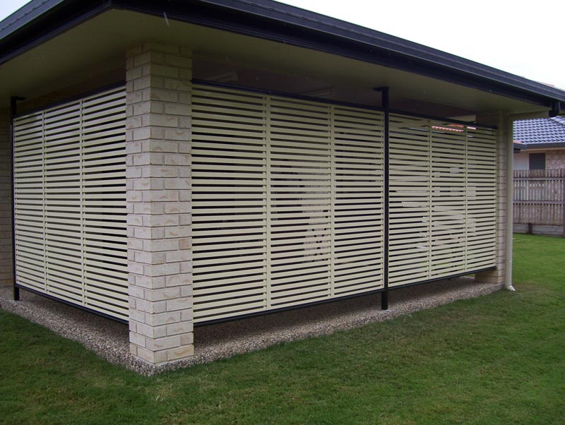 house exterior and white vista screen