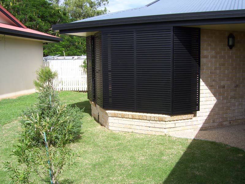 black shutters exterior
