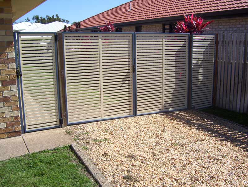 white and black fence