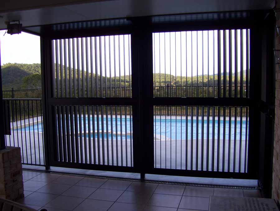 black limestone shutters