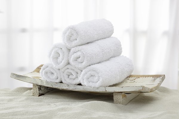 Set Di 4 Lavette Per Bagno Con Cestino In Tessuto - Grigio Scuro, Cotone Spugna Per Ospiti E Neonati - Foto 8