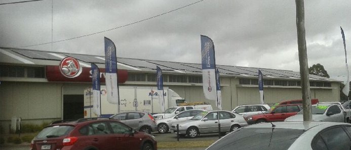 solar panels in the roof