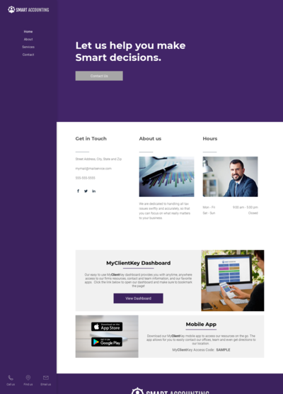 My Client Key A Side of the Times - Purple Template