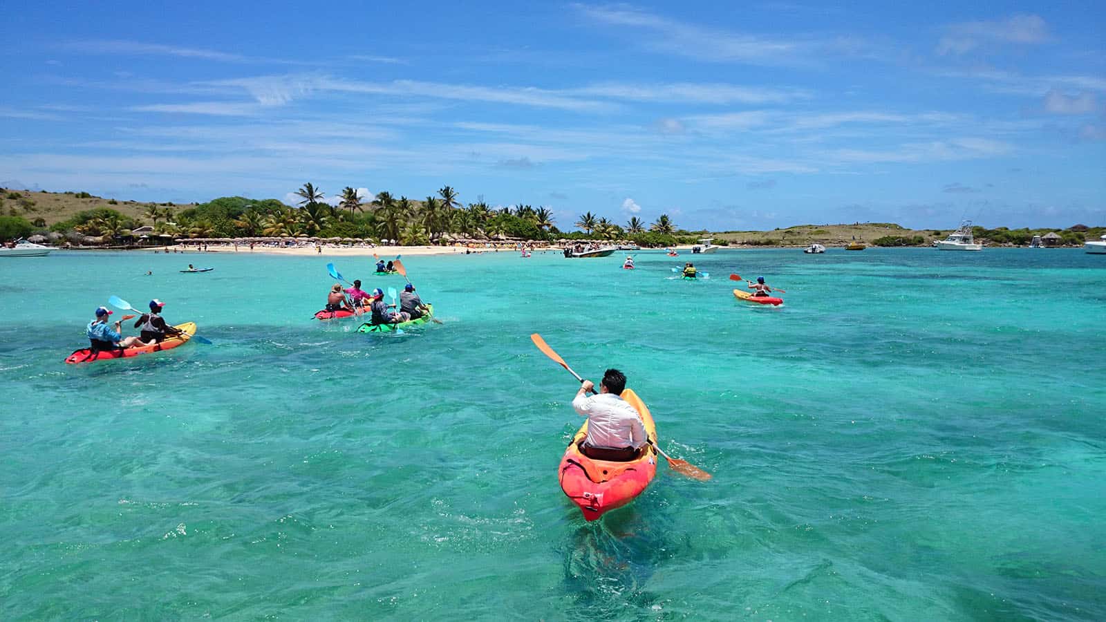 The restaurants of Pinel island Caribbean Paddling
