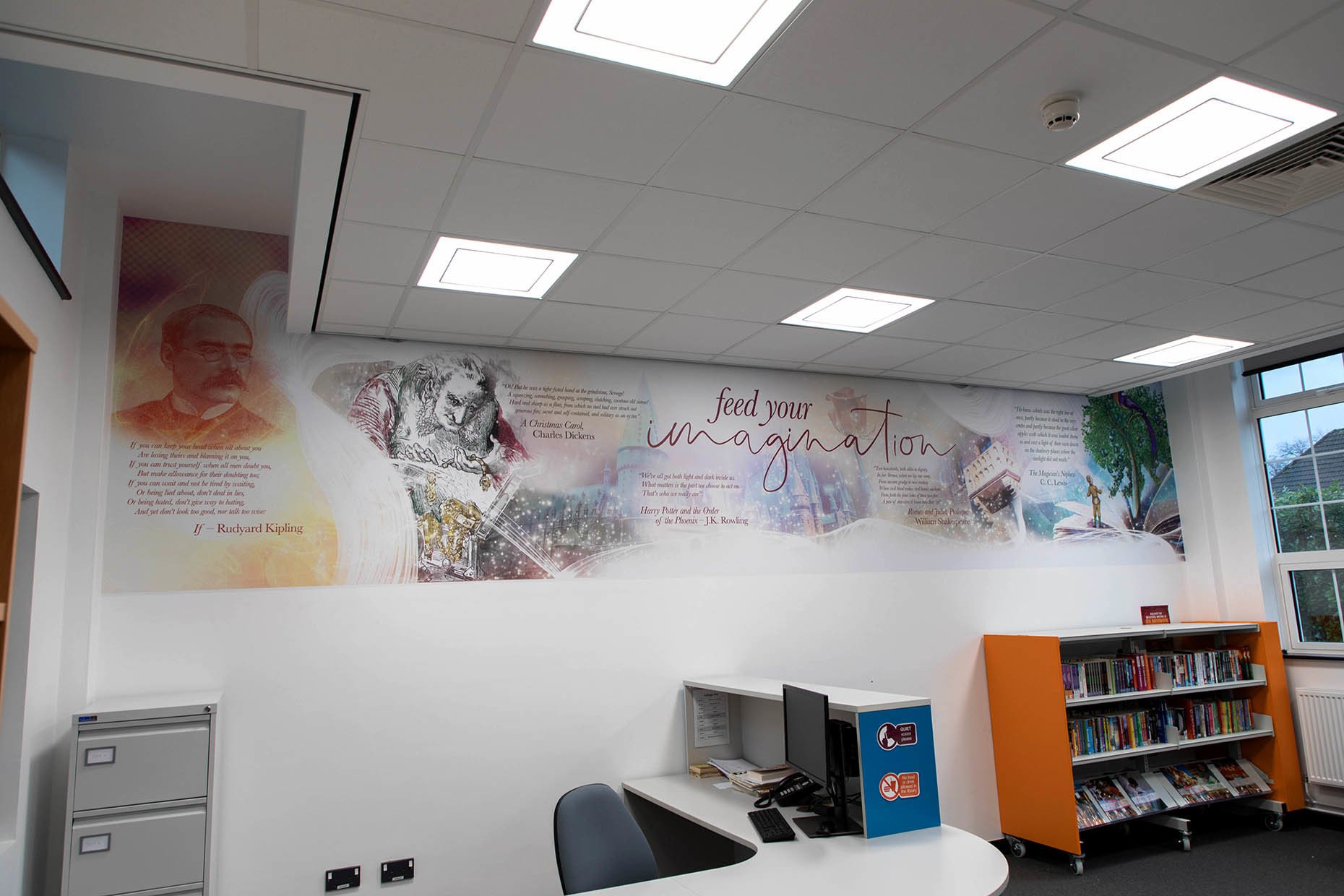 Graphic design, large format printing and feature walls UK: Fusional