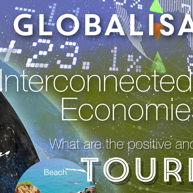 Geography school wall mural