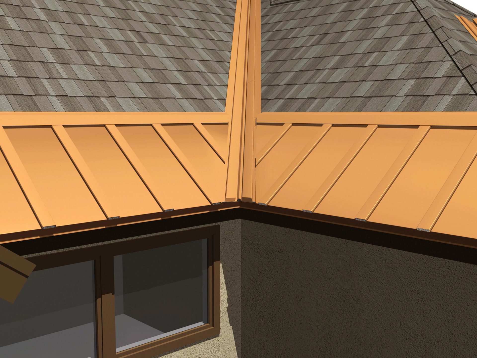 IceFree Double Valley Heated Roof System Engineered Roof Deicing