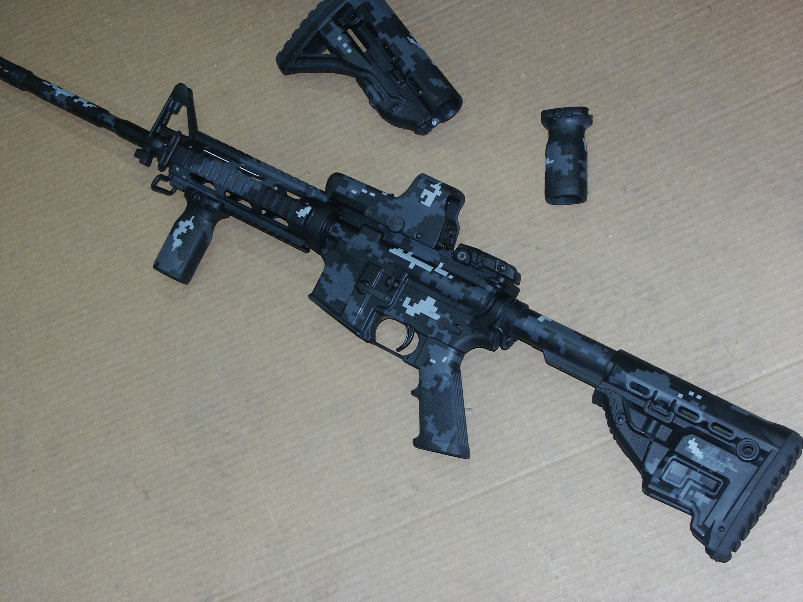 AR-15 Urban Digital Camouflage