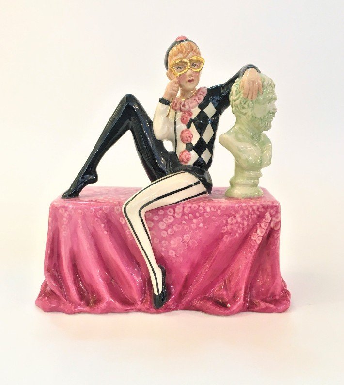 CARLTONWARE ART DECO MASQUERADE FIGURINE