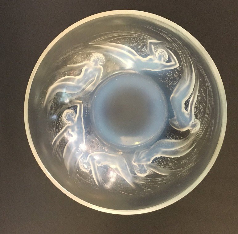 R. LALIQUE ONDINES OPALESCENT BOWL