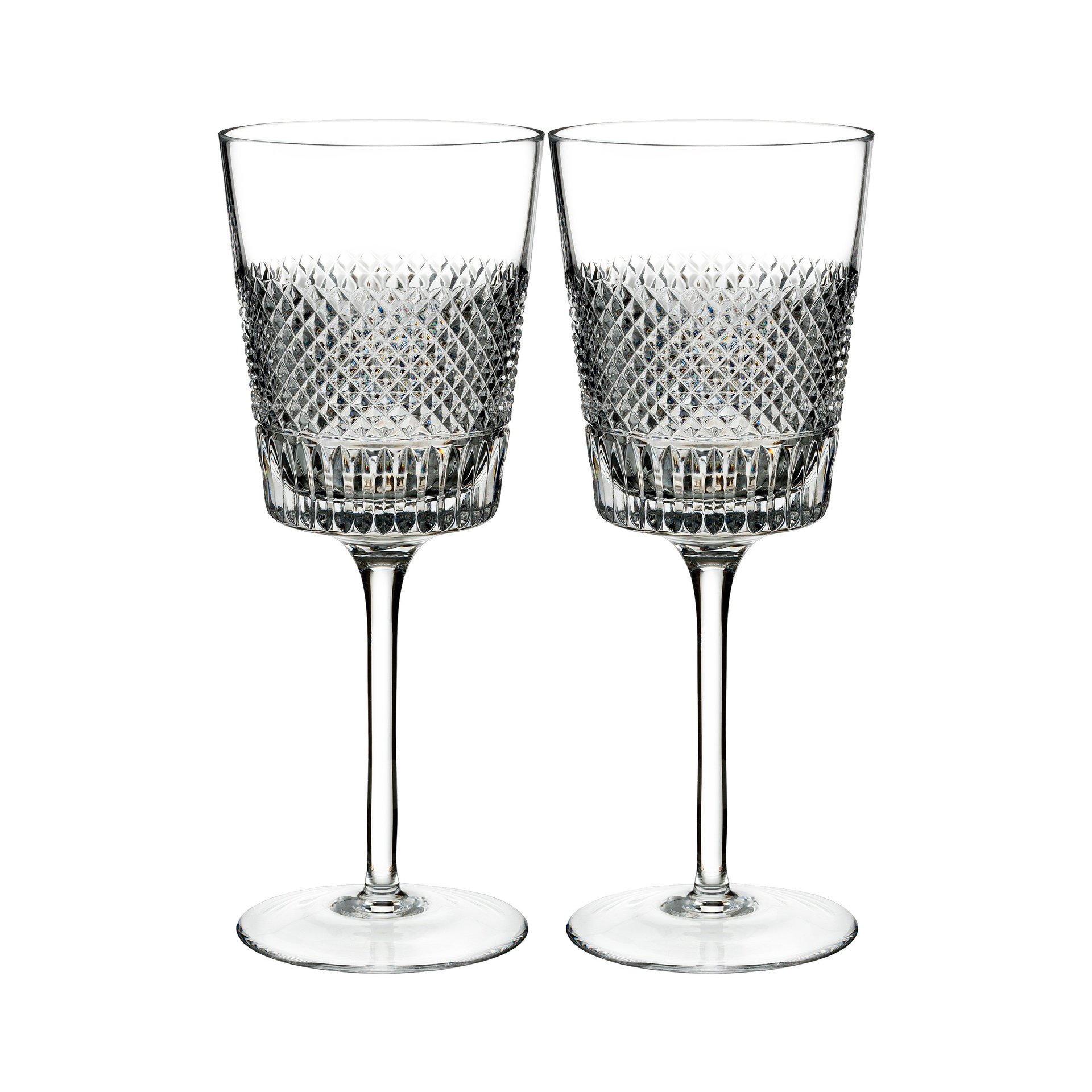 Waterford Diamond Line Wine Pair