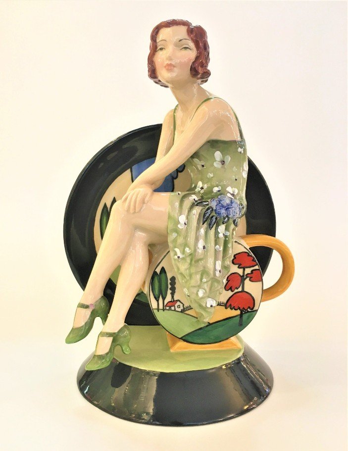 ART DECO STYLE YOUNG CLARICE RENAISSANCE FIGURINE