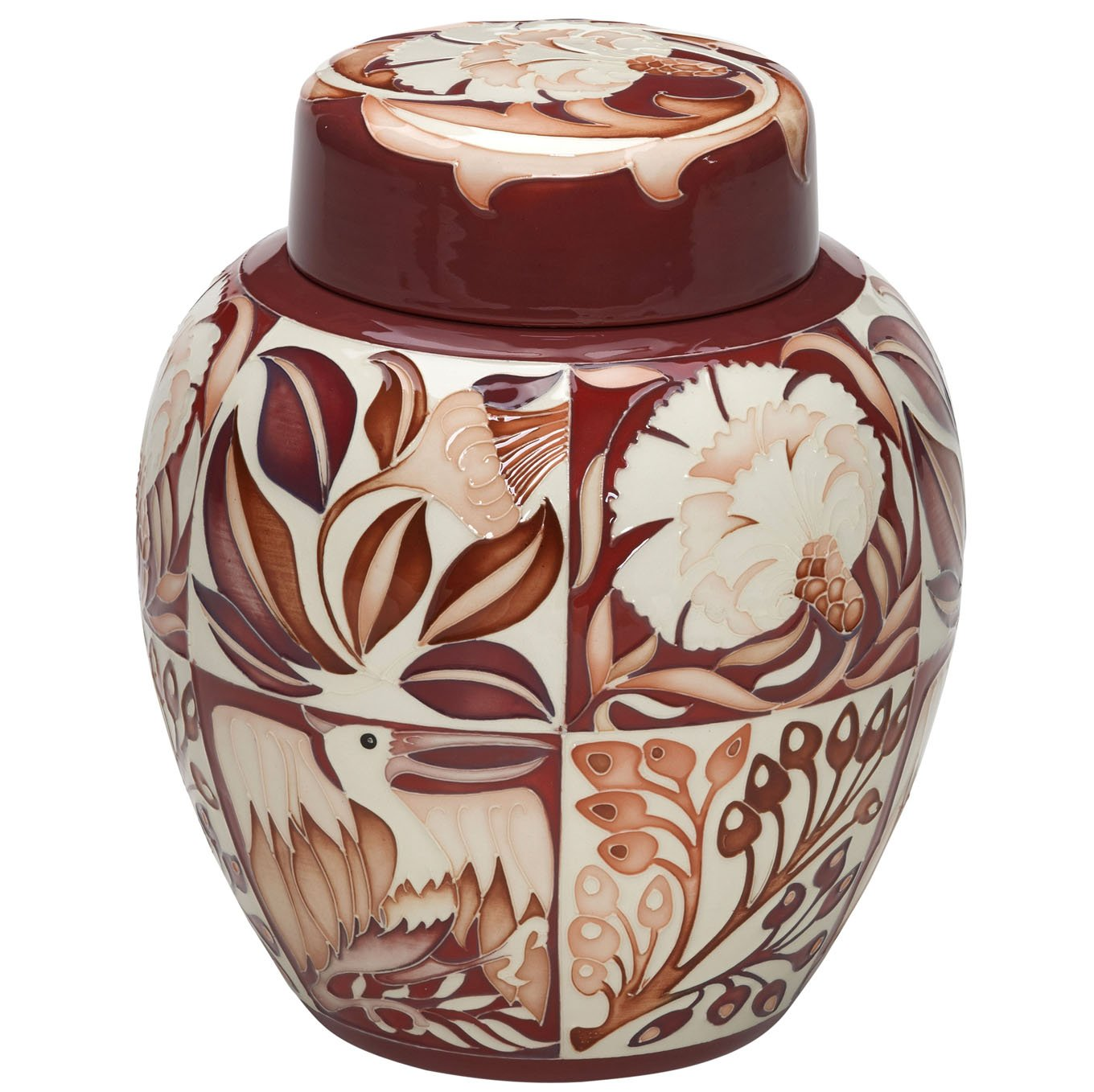 MOORCROFT 2018, FANTASTICAL FRIENDS TERRACOTTA, GINGER JAR
