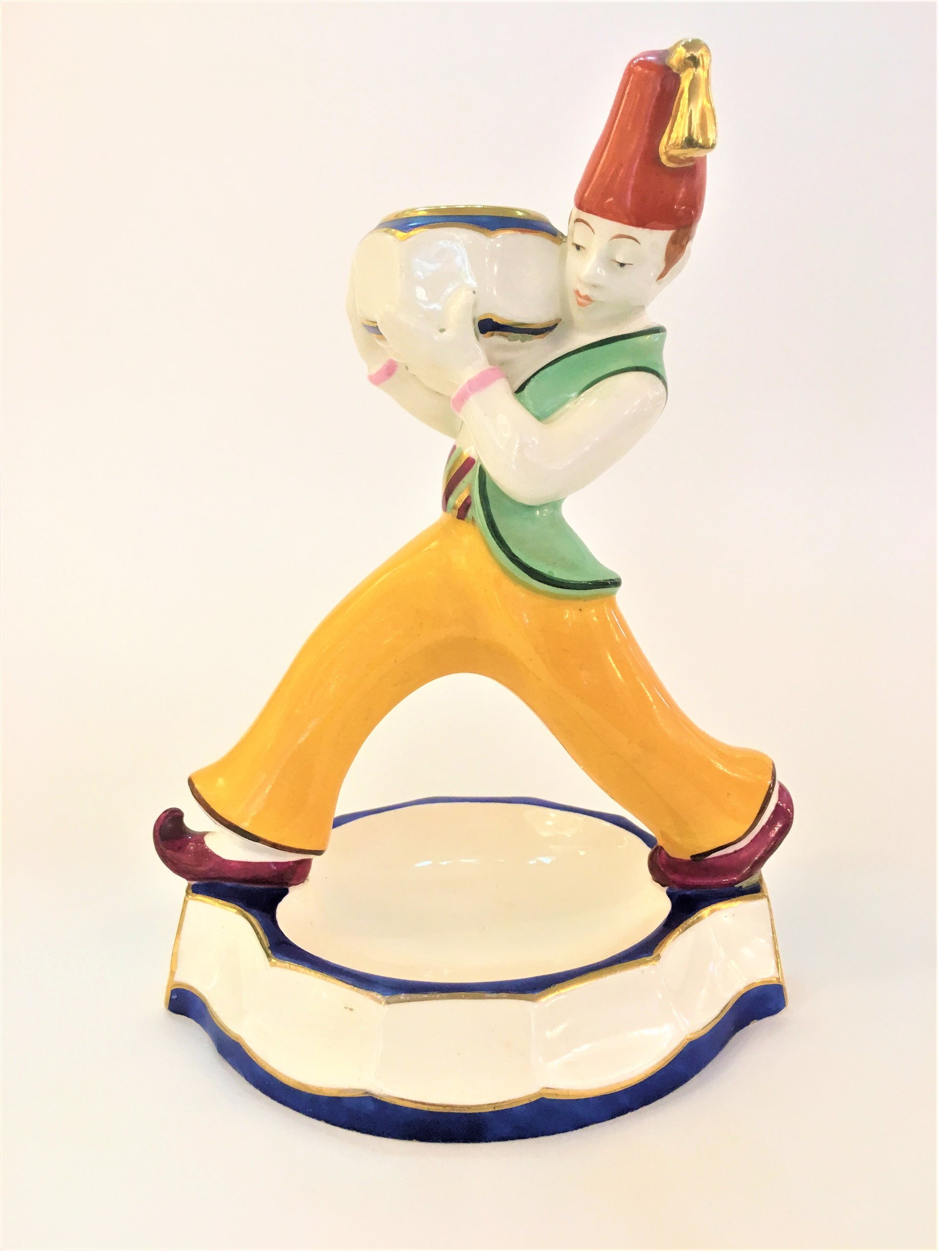 ROYAL DUX ART DECO FIGURAL CANDLE HOLDER
