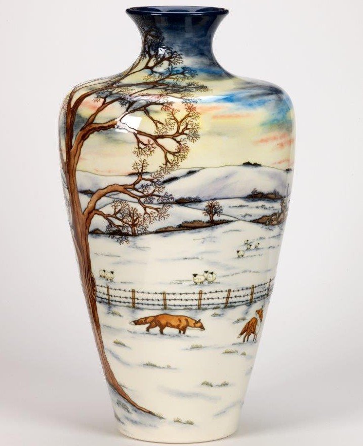 Faulconbridge Antiques_MOORCROFT PRESTIGE WOODSIDE FARM VASE NUMBERED EDITION