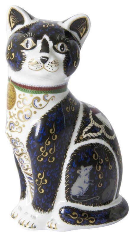 Royal Crown Derby Paperweight War Cat