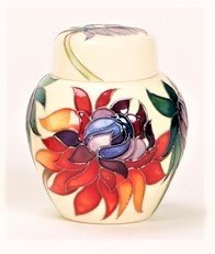 MOORCROFT RUBY RED GINGER JAR
