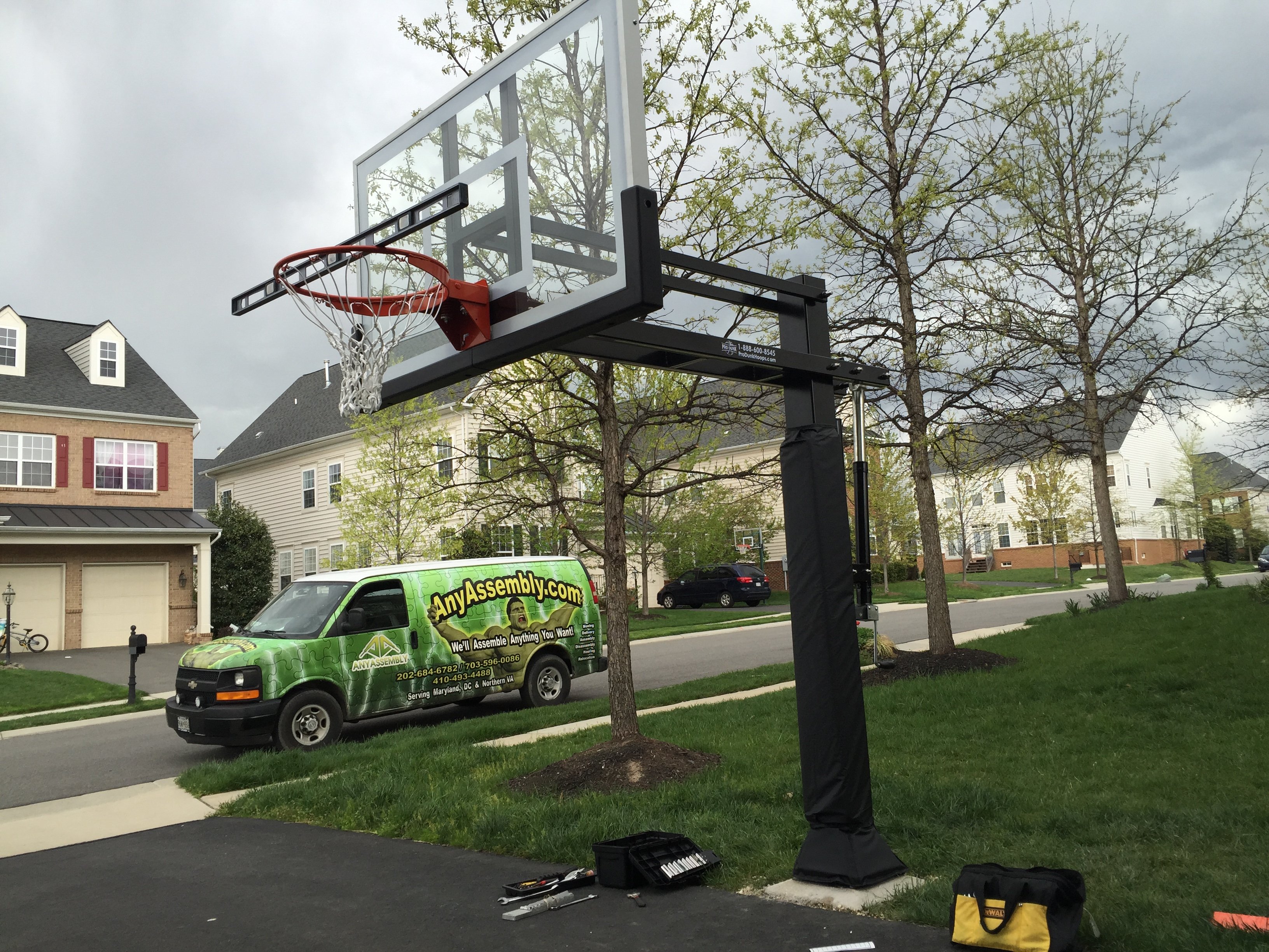 72" In Ground Basketball Installation Professionals