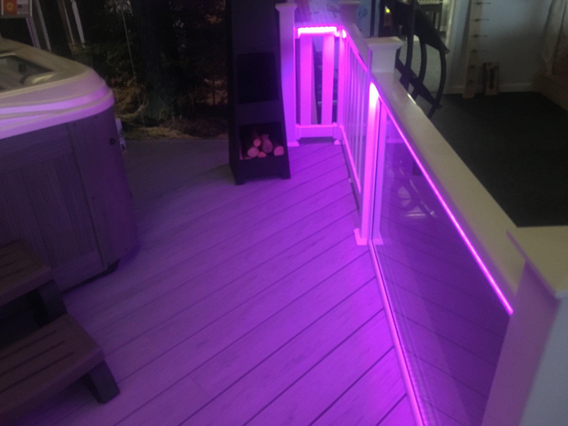 Decking lights Mayfield Wales