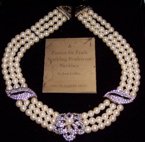 Pearl Crystal Necklace by Joan Collins