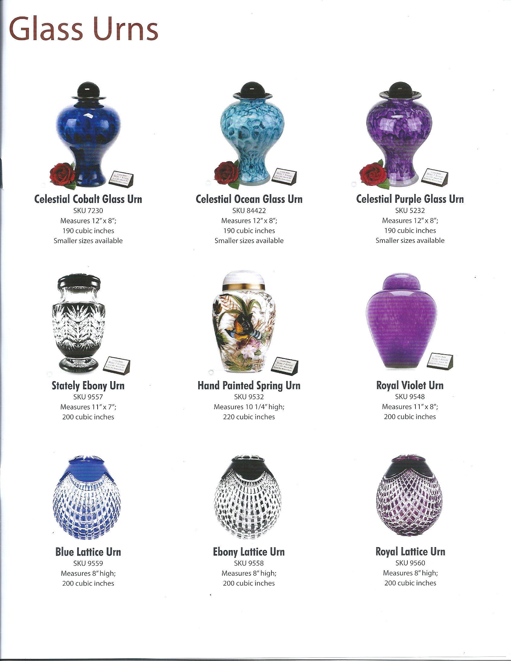 Urns for Ashes Catalog Potomac Valley Cremation Center