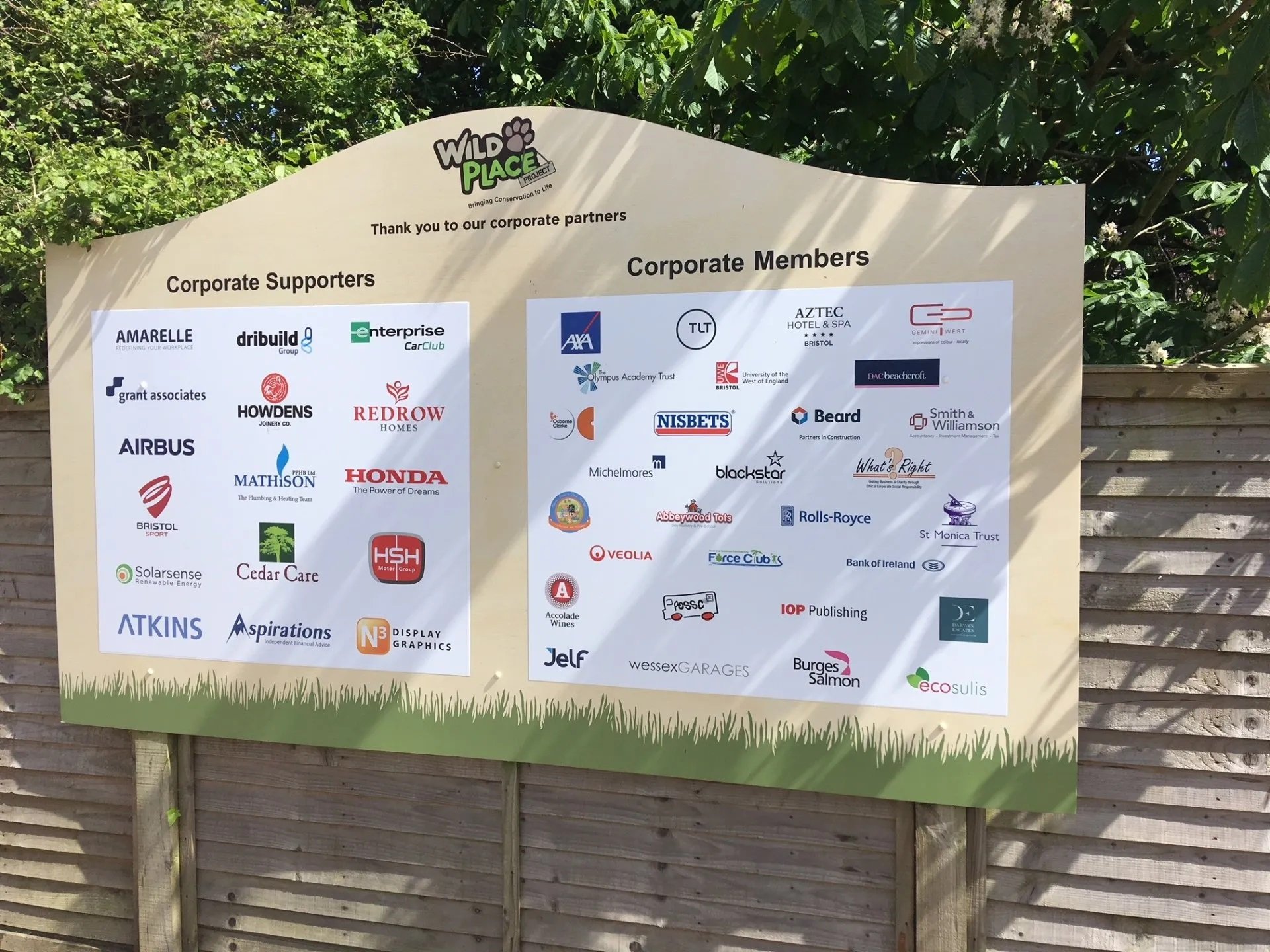 Wild Place Project Bespoke wayfinding signage and branding