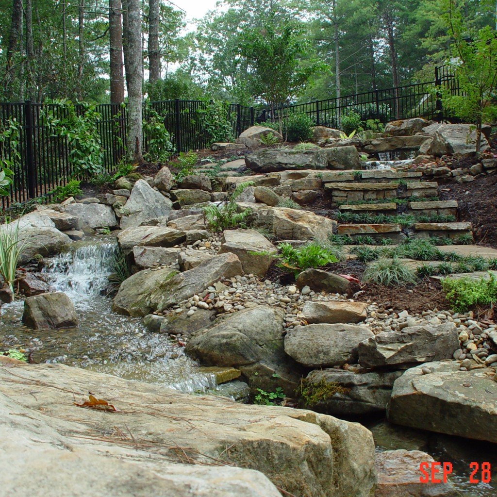 Water Features Greenville SC Aqua Blue Pools