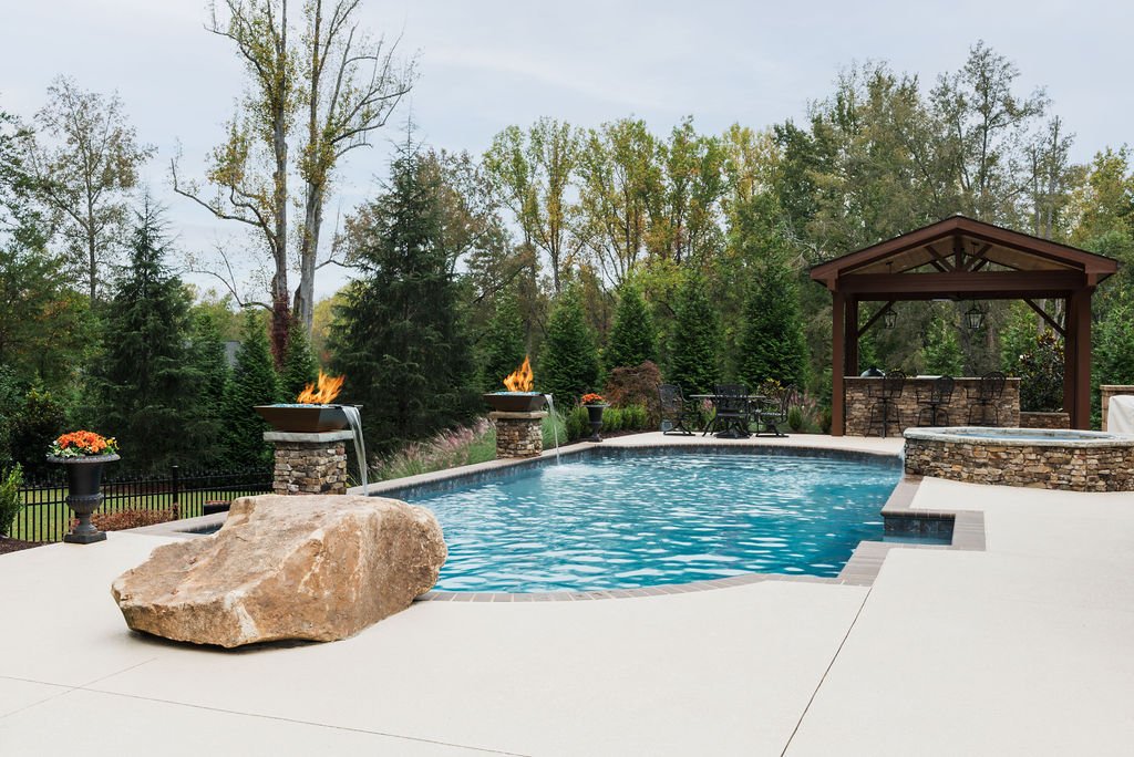 Water Features Greenville SC Aqua Blue Pools