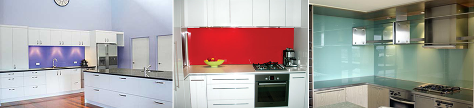 Glass splash back recently installed in kitchens in the Bay of Plenty