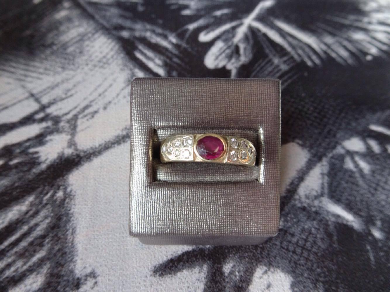 View of hand made ring