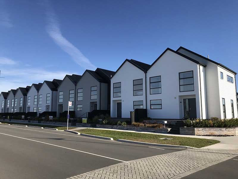 row of homes