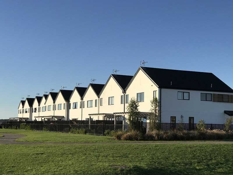 row of homes