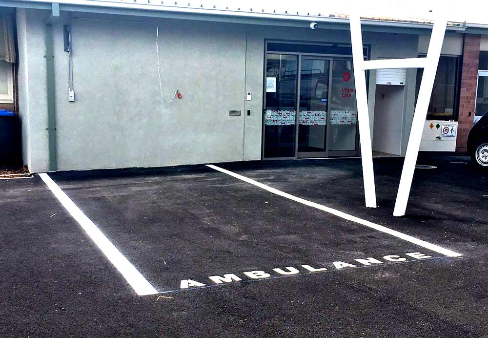 painted parking stall