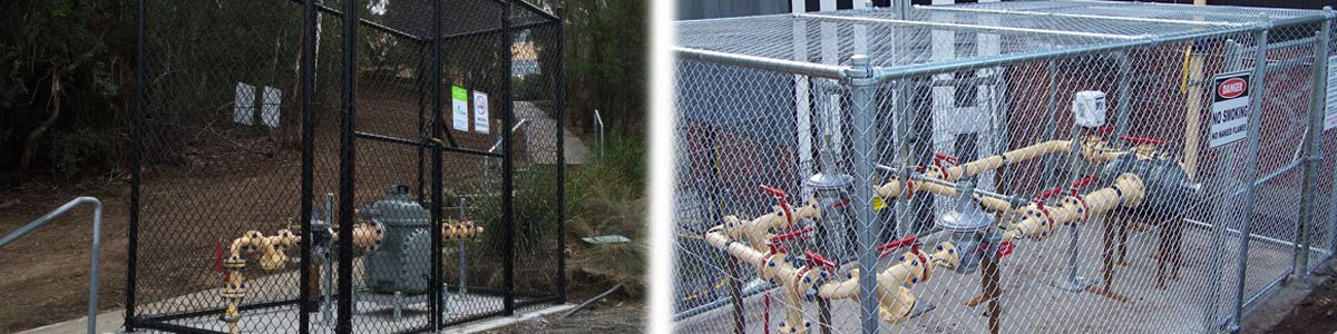 creative boundaries steel cage in garden