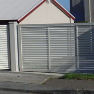 creative boundaries wooden gates automated