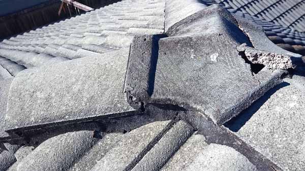 deteriorated apex tile