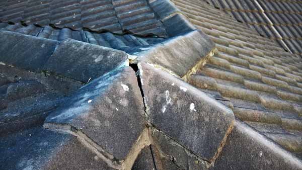 leaking ridge capping