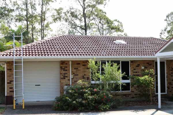 before roof restoration