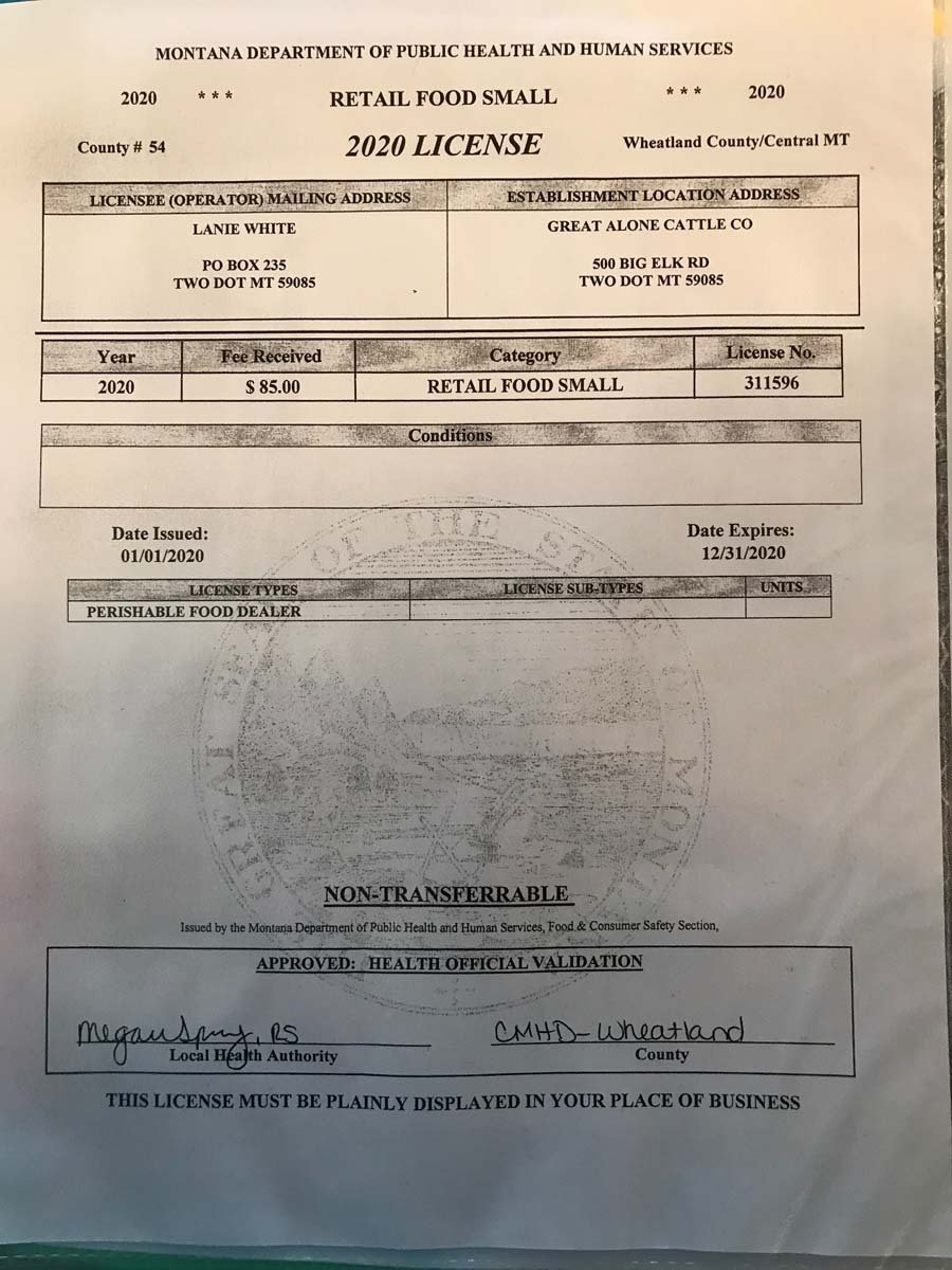 Our Certifications Cattle Ranch, Pasture Raised Beef Two Dot, MT