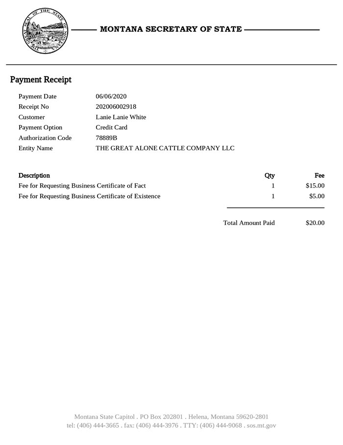Our Certifications Cattle Ranch, Pasture Raised Beef Two Dot, MT