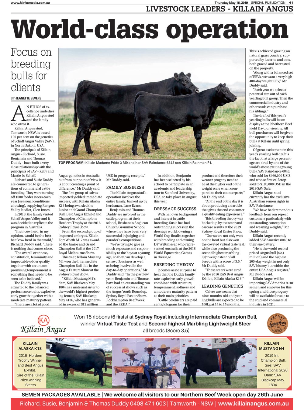 Killian Angus Article