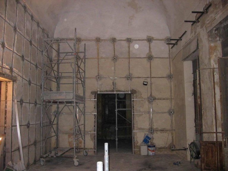 impalcatura per lavori pareti interne