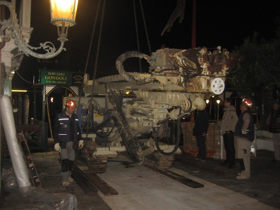 cantiere presso palazzo Gritti