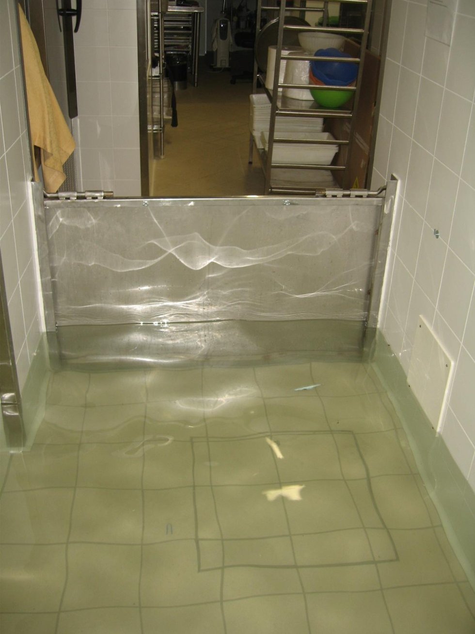 intervento per prevenire allagamenti