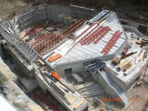 fotografia aerea di cantiere