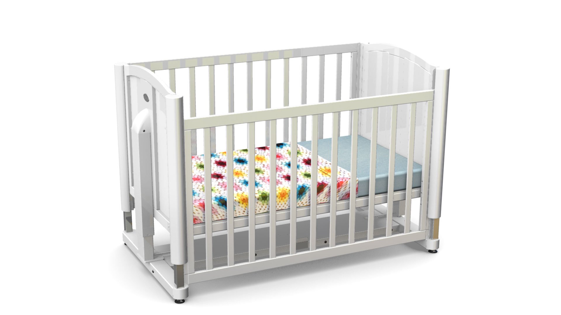 Pramar Wheelchair Accessible Baby Cot Australia Baby Cot White Color