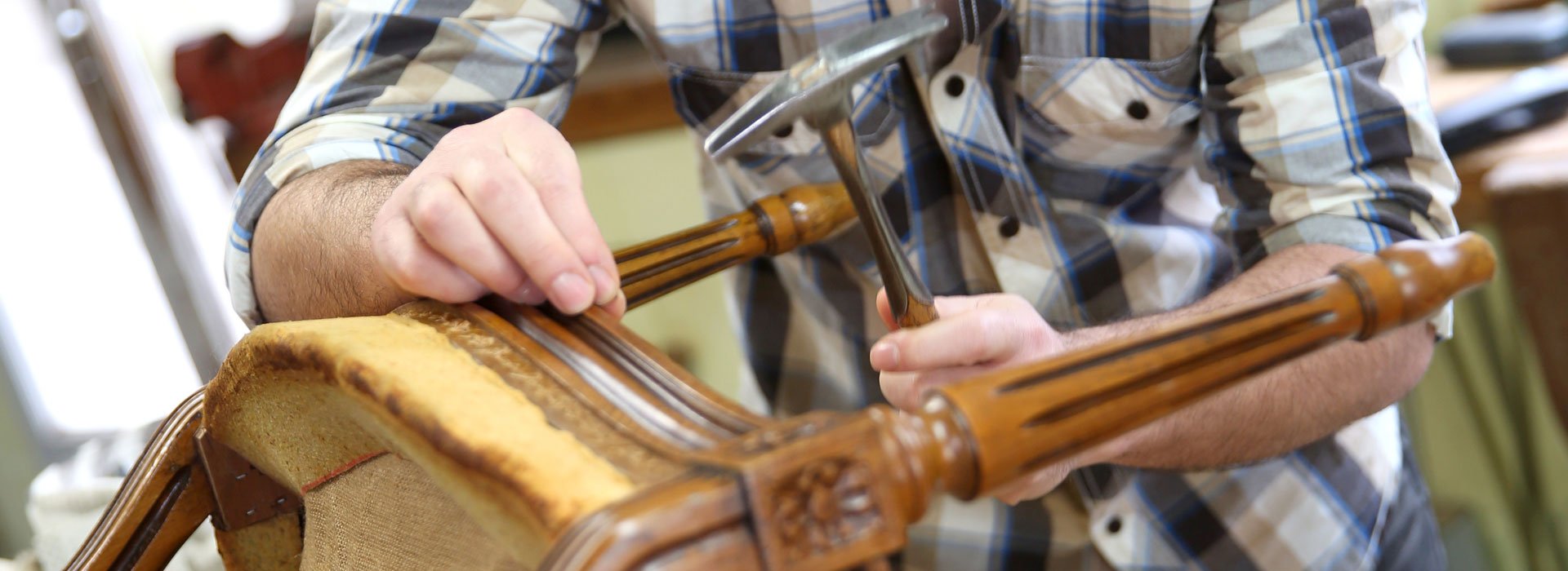 Professional furniture restorer John Davis French Polishing Bournemouth