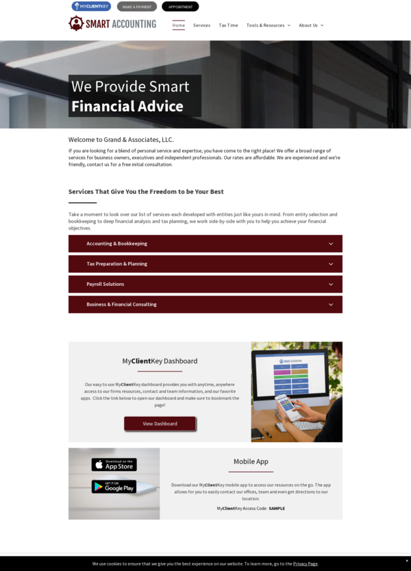 My Client Key The Grand Daddy - Maroon Template