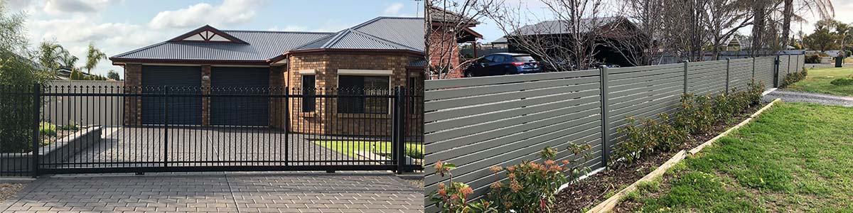 image of two residential gates